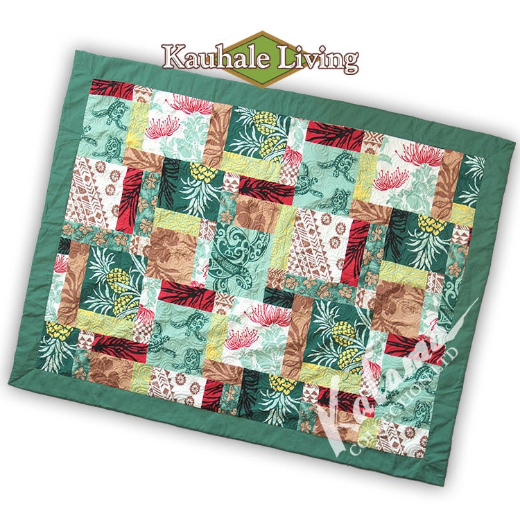 Hawaii Fabric Lap Blanket & Quilted Throw, Paradise | Kalama