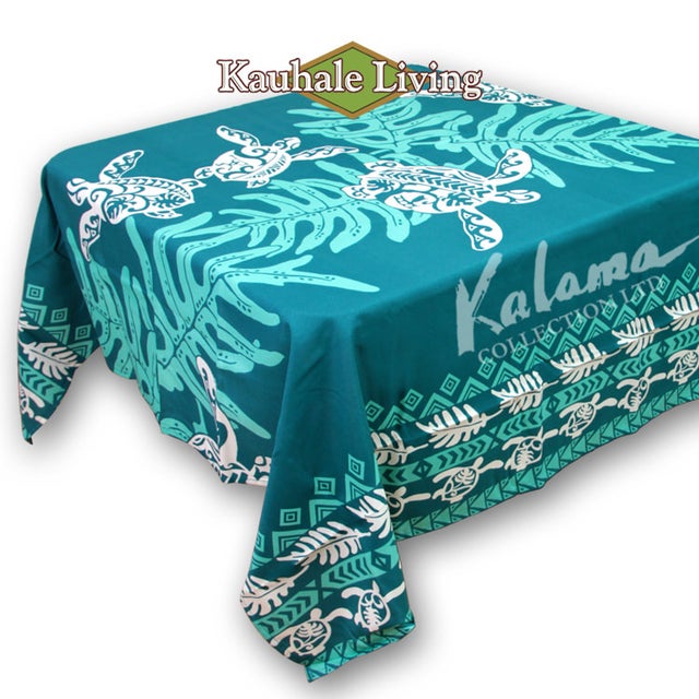 Kalama Collection Coral Peri & Turquise Hawaiian Poly Microfiber